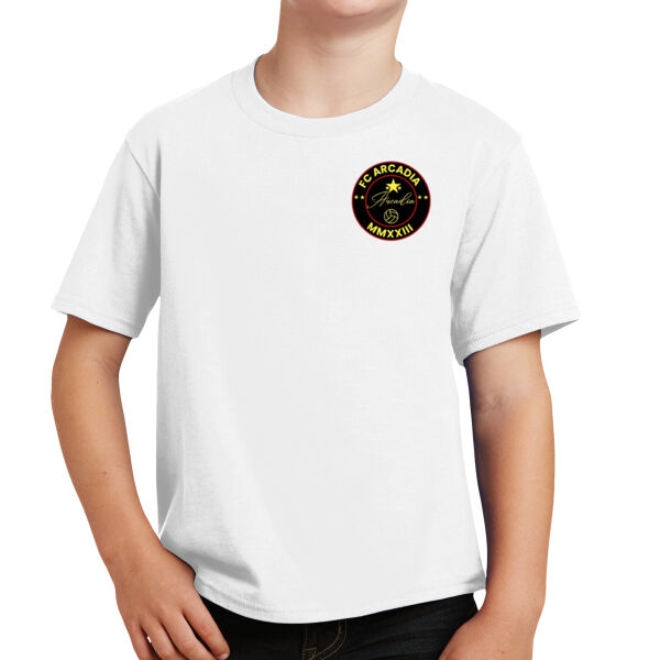 Port & Company® Youth Fan Favorite™ Tee with FC Arcadia DTF PRINTED LOGO 3 2 Thumbnail