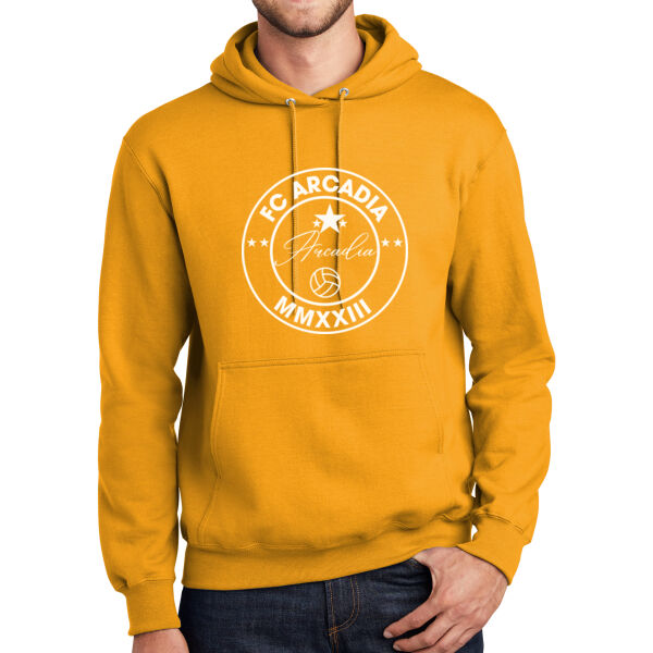 Essential Fleece Pullover Hooded Sweatshirt with FC ARCADIA DTF PRINTED LOGO Thumbnail
